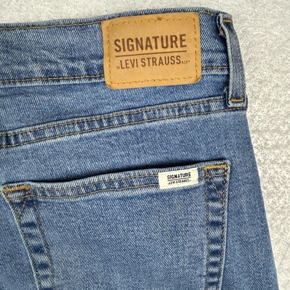 Levi's Jeans Womens 8 30x25 Signature Boyfriend Heritage Cropped High Rise Blue - Picture 8 of 15